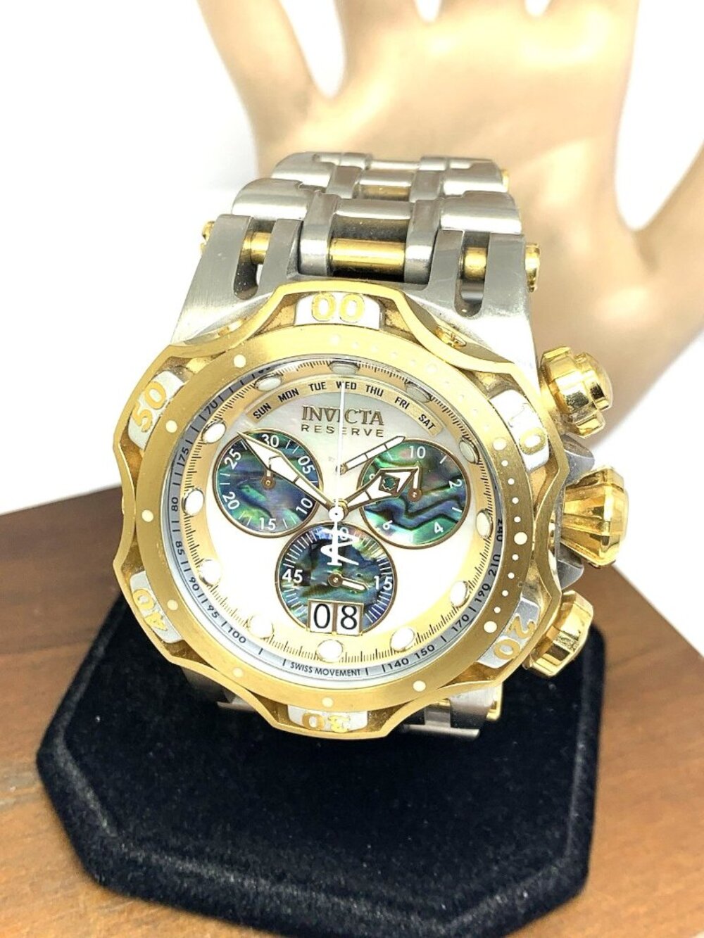Invicta Men's Watch 36290 Chaos Swiss Quartz Chronograph Two Tone Steel 52.5mm